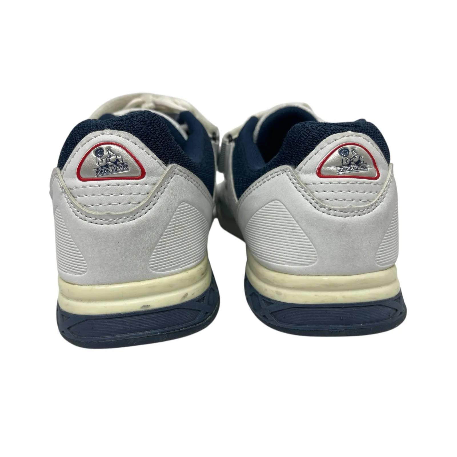 Nordic Lifting White Mesh Low Top Lace Up Round Toe Athletic Sneakers Shoes Sz 8 - Image 3