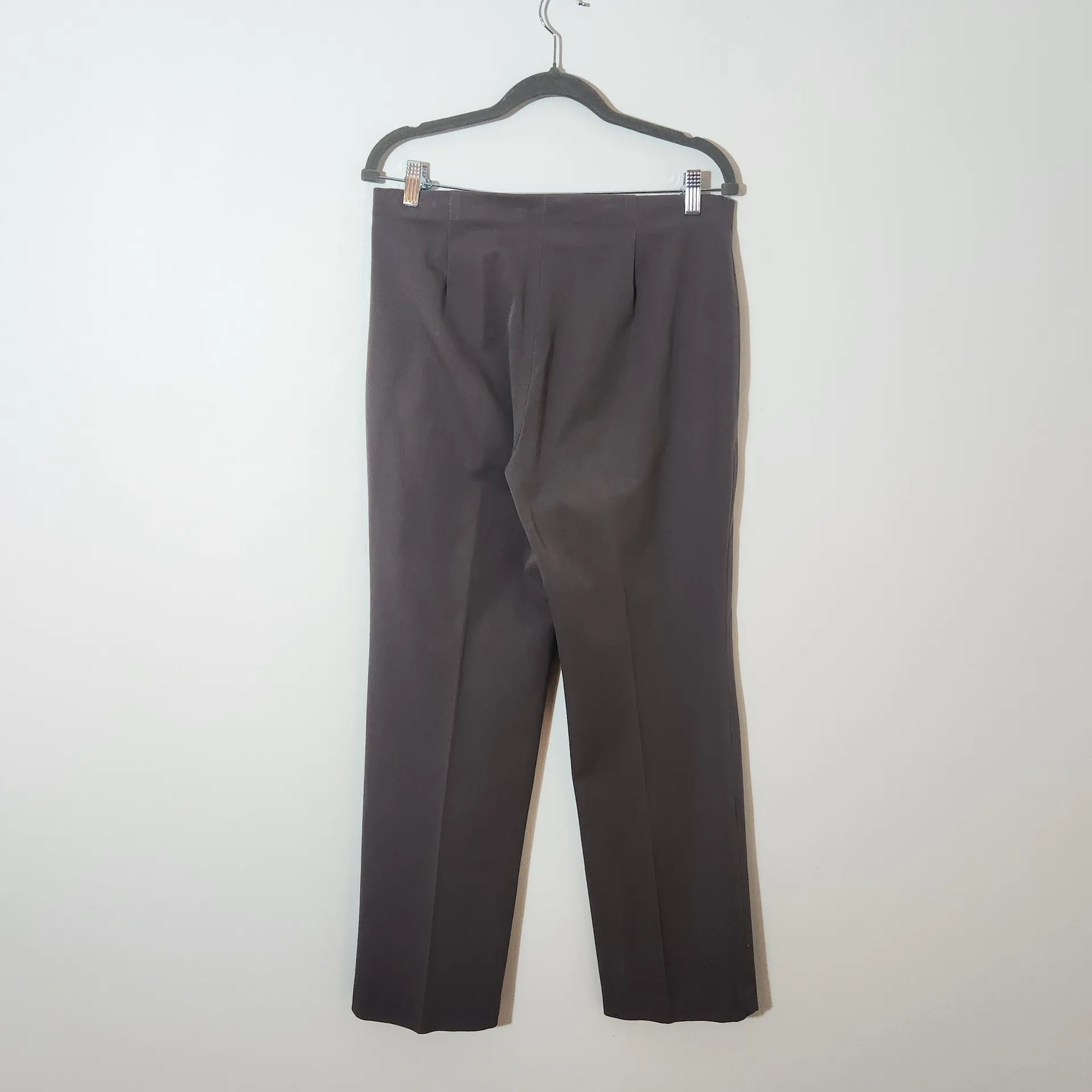 Nic + Zoe Gray Straight-Leg Dress Pants Size 10 Gray Women's Trousers - Image 4