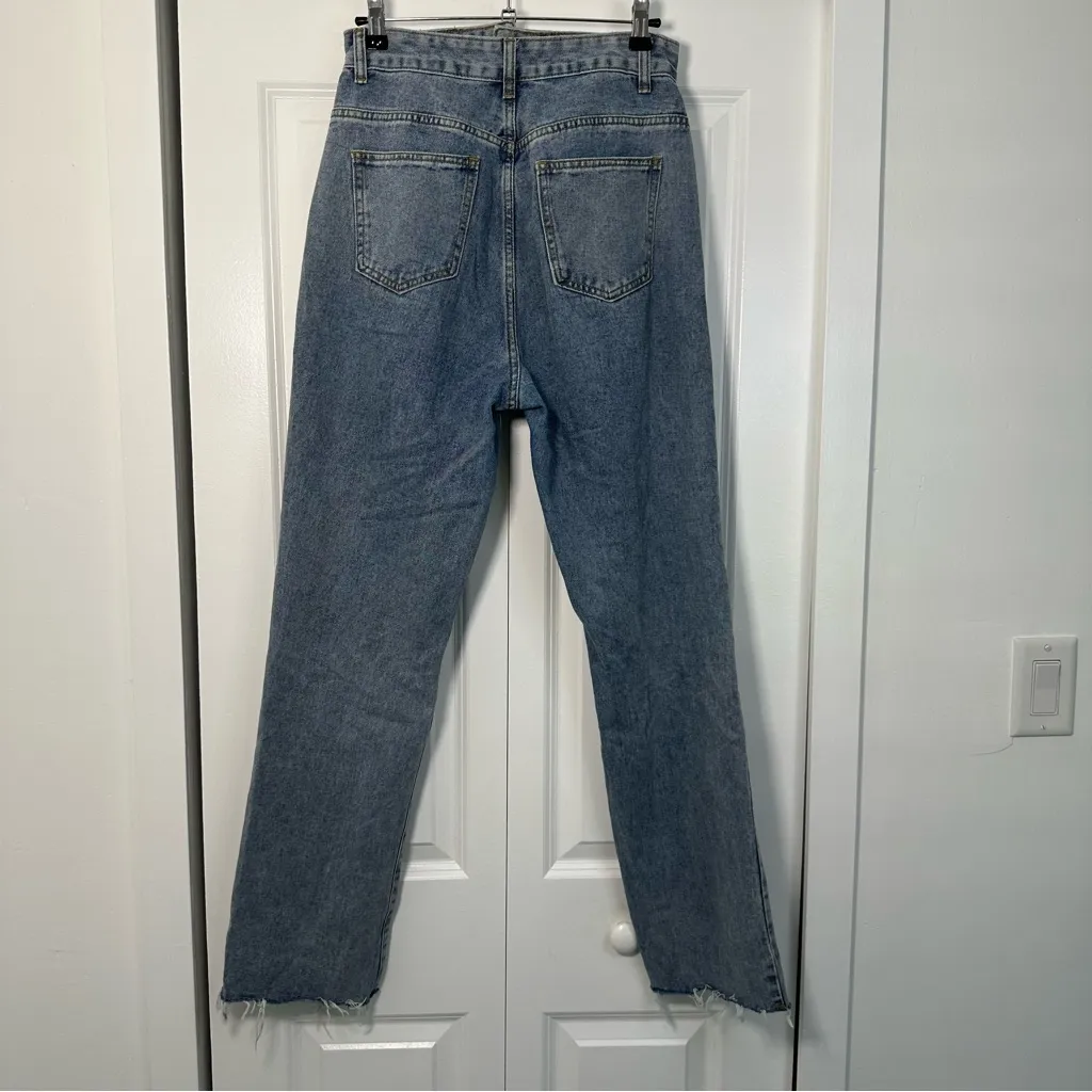 Revolve Lioness Women’s Double Waisted Straight Leg Jeans Size Small - Image 3