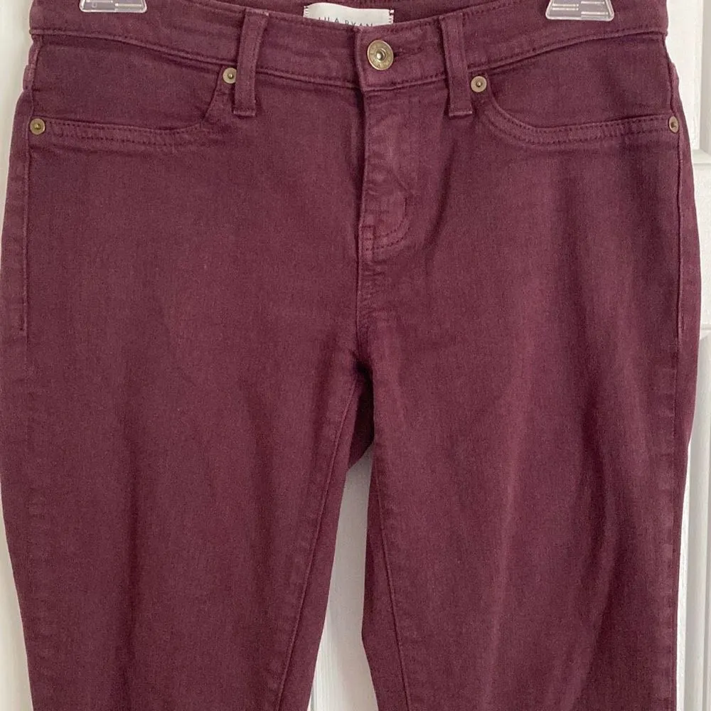 Lila Ryan  Womens Super Skinny Denim Jeans Dark Purple Size 26 - Image 3
