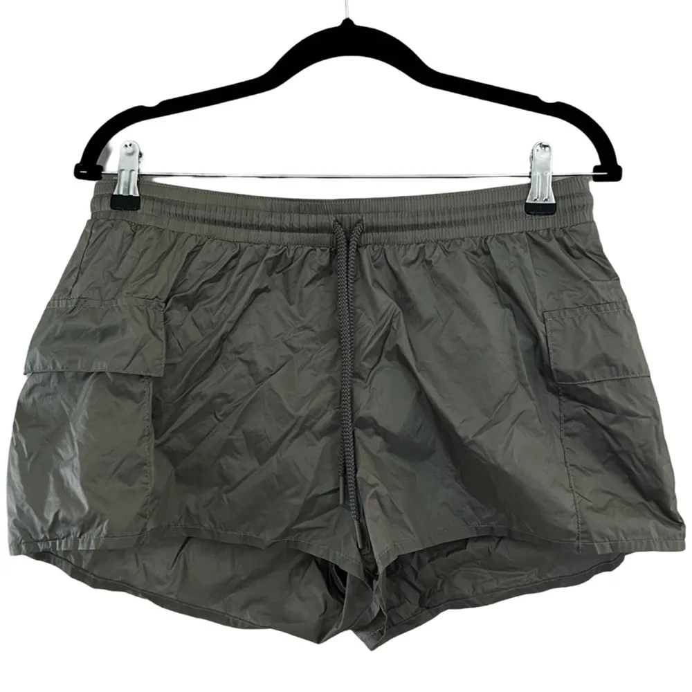OFFLINE by AERIE Workout Shine Drawstring Workout Mini Shorts Sz M - Image 3