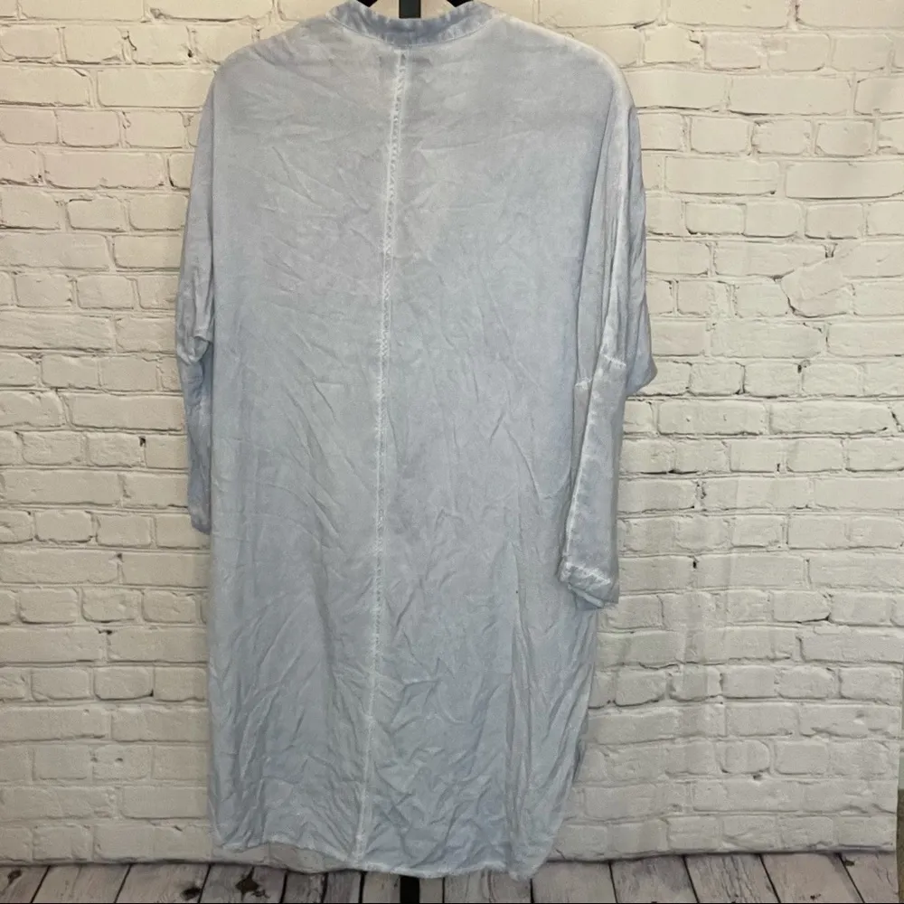 Porridge Tunic Top Dress Light Blue Long Sleeve - Image 2