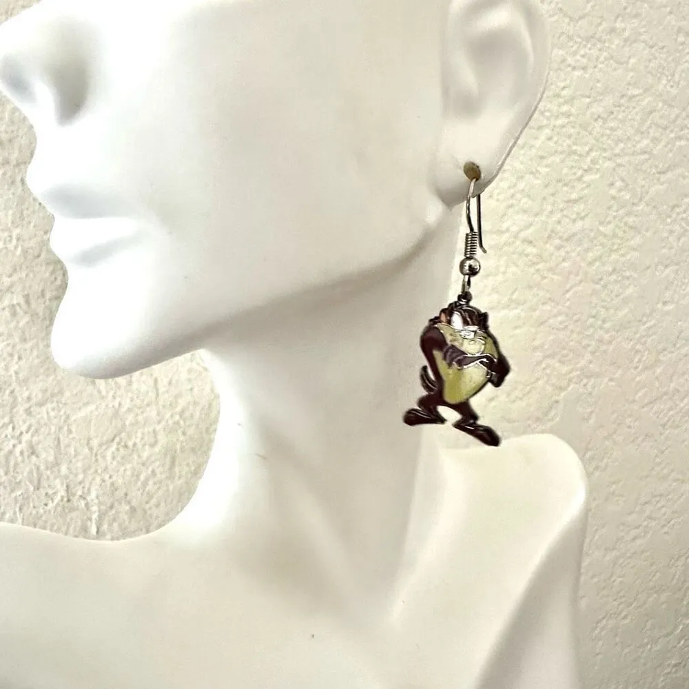 Tasmanian devil earrings Brown - Image 4