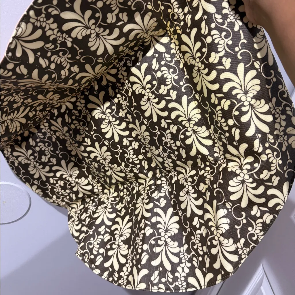 Petunia Pickle‎ Bottom Floral Pink And Brown Cross Town Clutch Wristlet & Pad G - Image 9