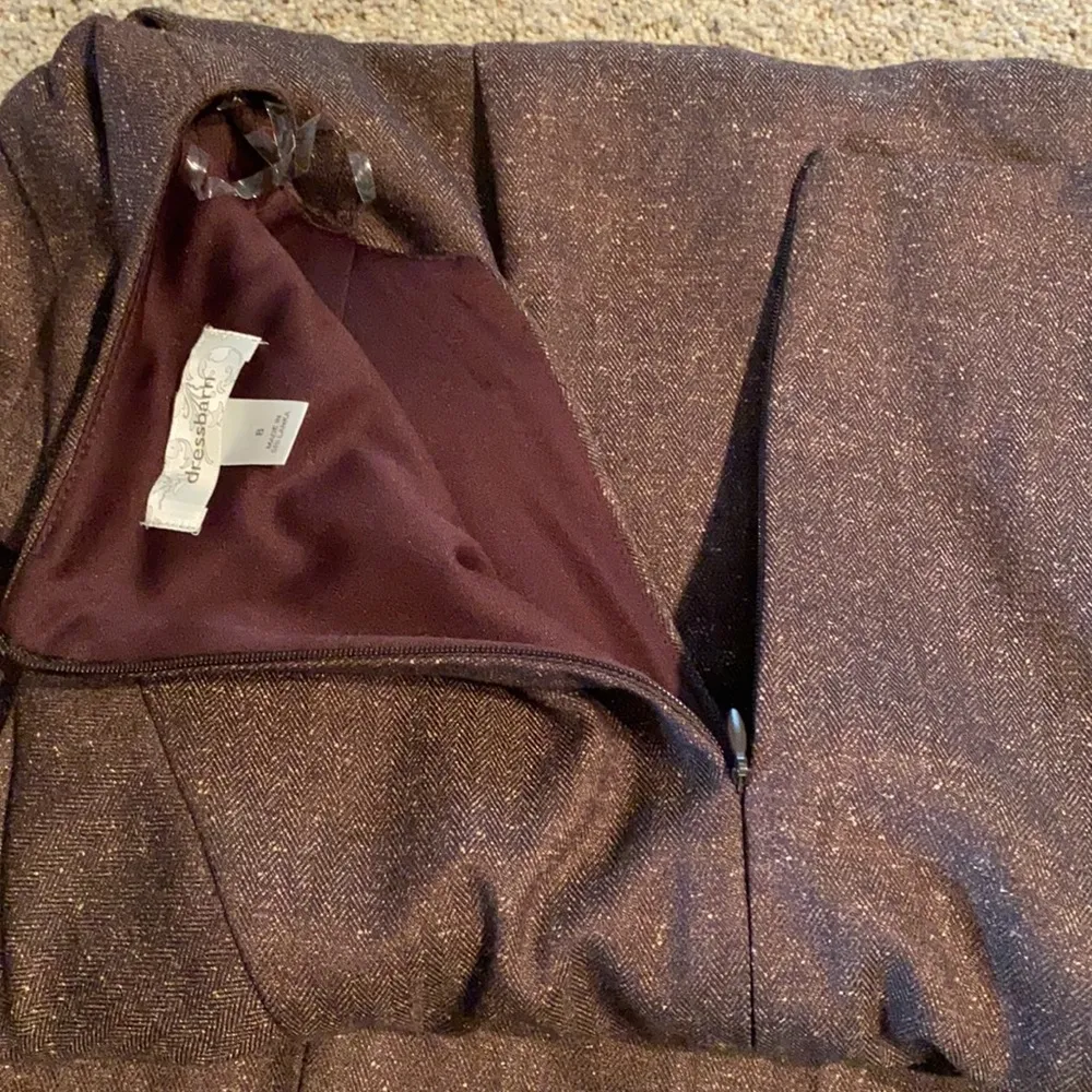 NWT Dressbarn Brown Professional Dress Size 8 - Image 6