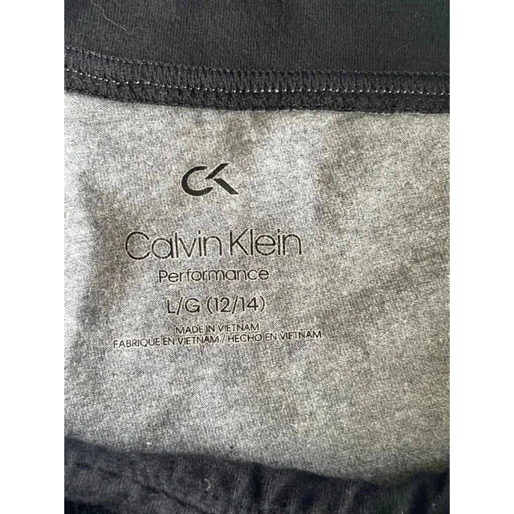 Women's Calvin Klein Performance Leggings Size L Grey Black - Image 5