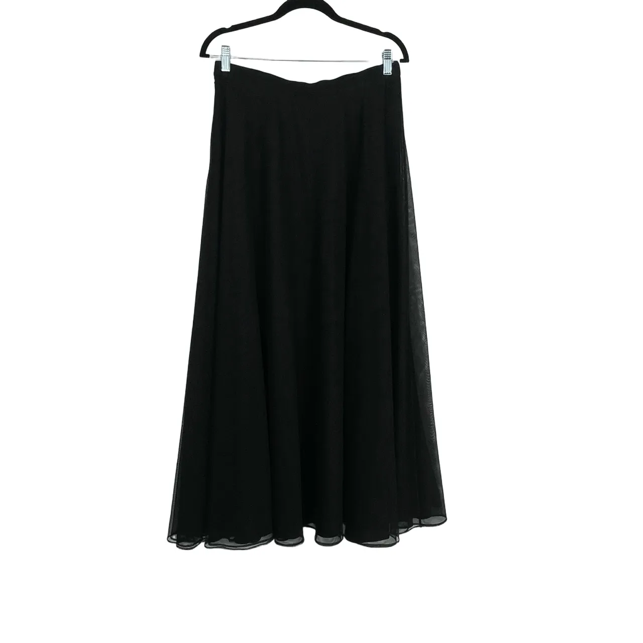 Adrianna Papell Evening‎ Essentials Vintage Sheer Overlay A-line Skirt Size 14 - Image 7