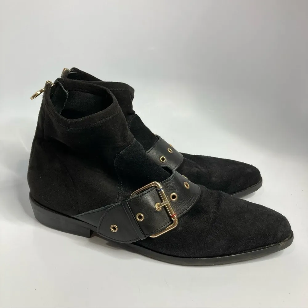 Gi Gi‎ Hadid Tommy Hilfiger black boots size 9.5 - Image 4