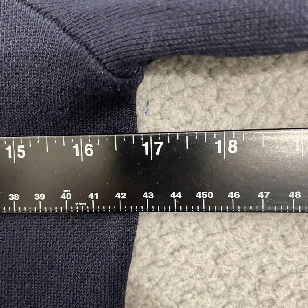 Dress Barn Sweater Bell‎ Sleeve Women S Navy Midi Dress - Image 8