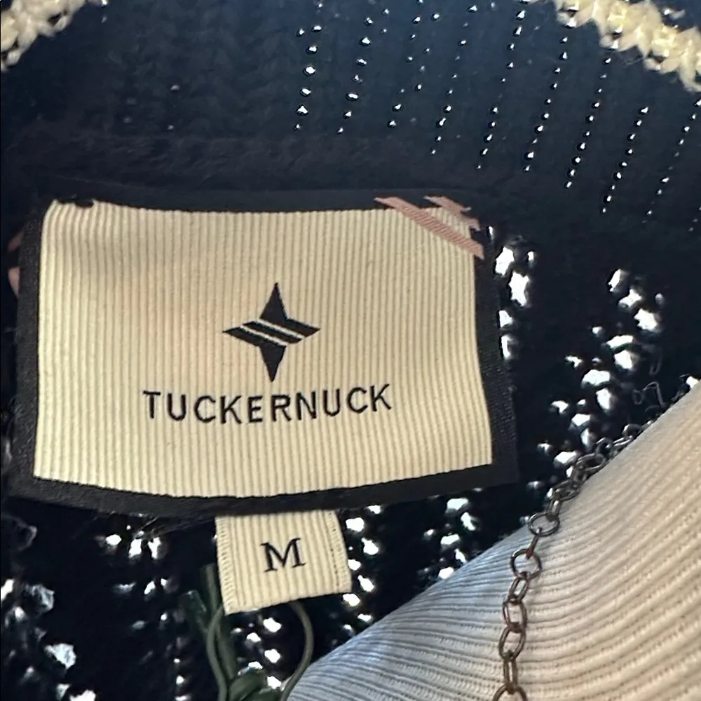 TUCKERNUCK Black Cropped Irene Sweater, Medium, 100% Cotton, NWT - Image 8