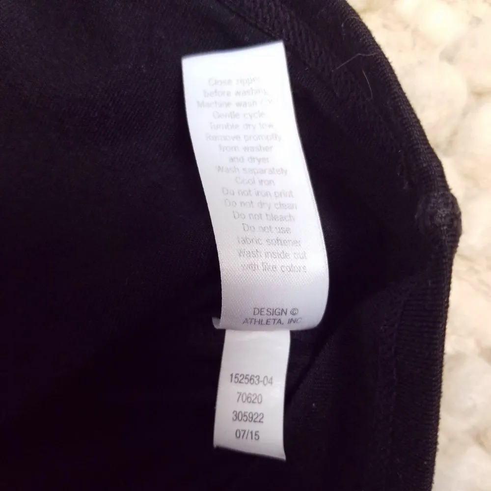 Athleta Running Wild 2.0 Half Zip Pullover Top Black & Gray Sz Small - Image 11