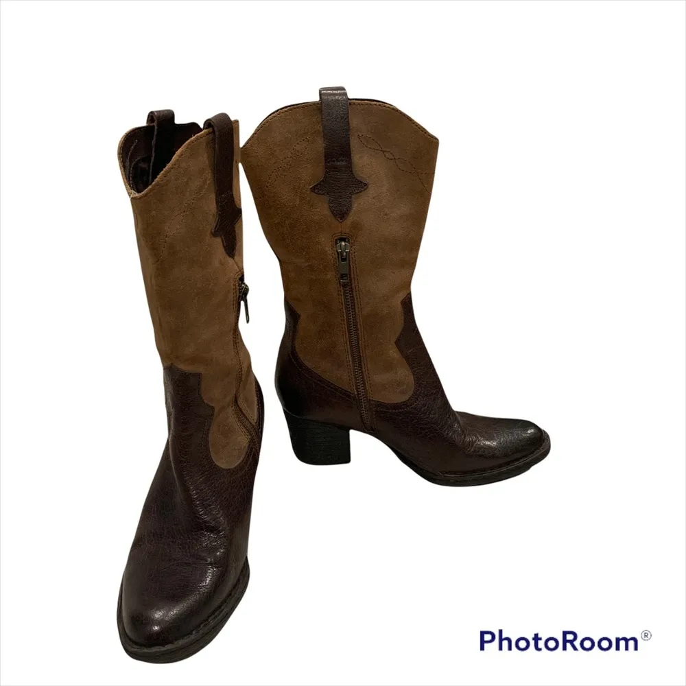 Born Sonoma Western Boot, Sz 7 Brown - Image 7