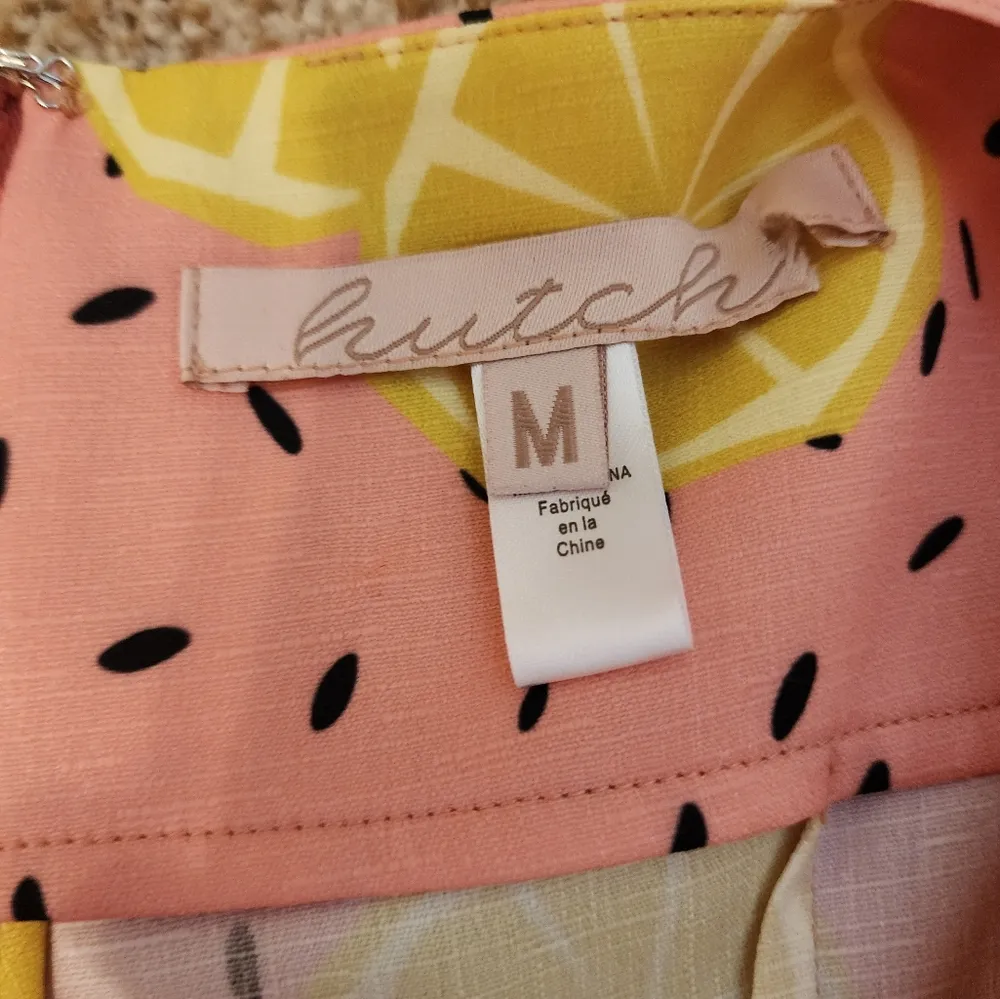 NWOT Anthropologie Hutch Lemon Shorts Overalls Romper - Image 4