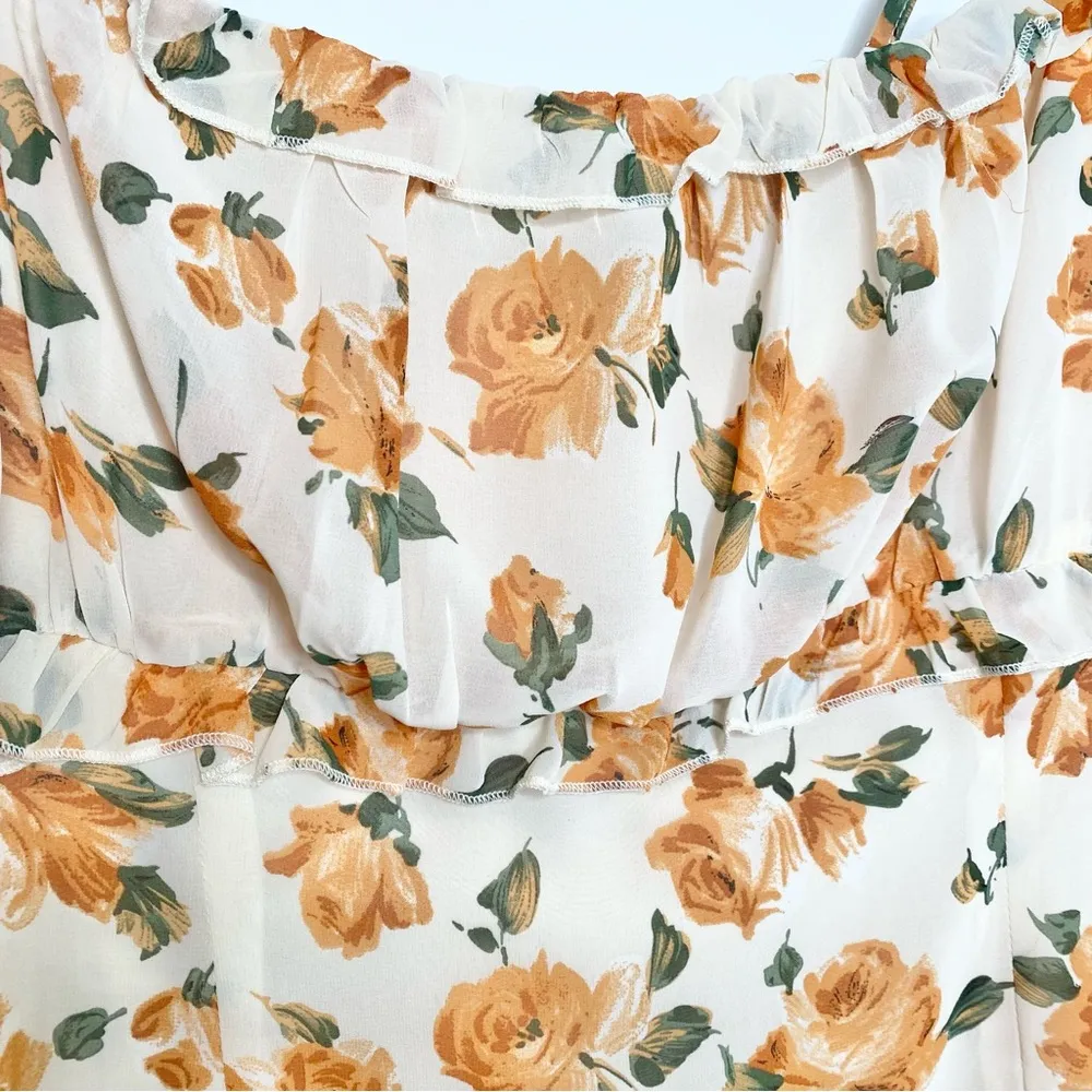 Showpo Life’s Not Simple Floral Mini Dress in Cream - Image 7