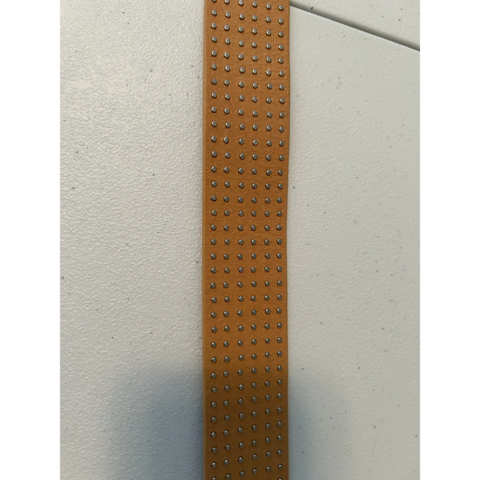 Guess (3540016) Beige/Orange Italian Full Grain Leather Belt Size M - Image 8