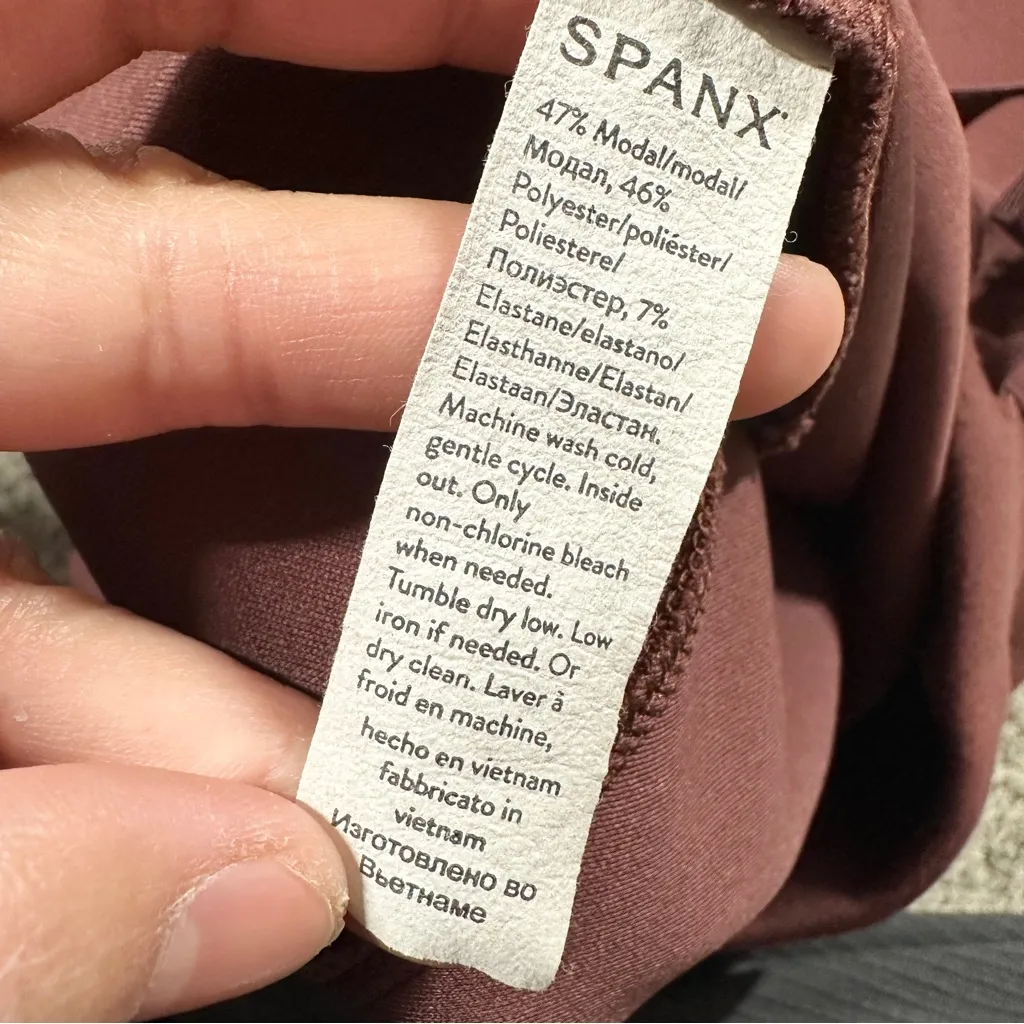 Spanx Women’s AirEssentials Wide Leg Pants Pull On Mid Rise Relaxed in Spice L - Image 10