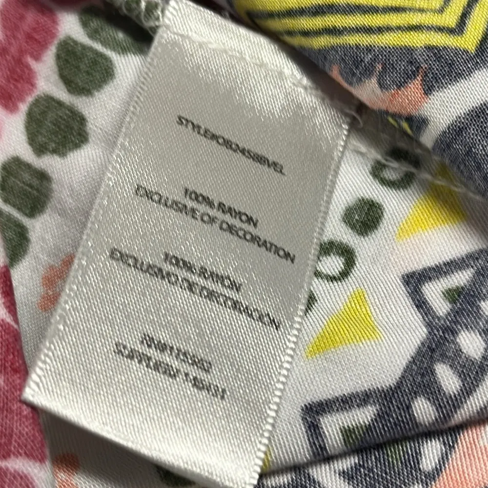 Olsenboye Multicolor Paisley Print Lightweight High Waist Pull On Shorts Medium - Image 10