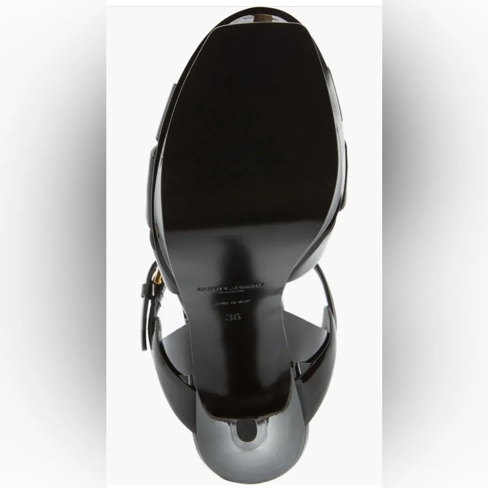 Saint Laurent Tribute T-Strap Platform Sandal, 38.5 EU/8.5US, Brand new, $1,150 - Image 6