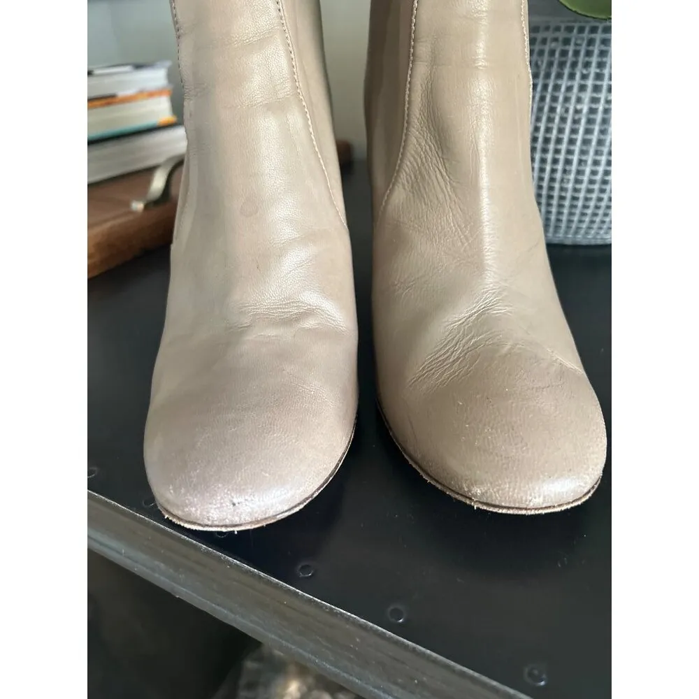 Mercedes Castillo Stretch Nappa Dessa Round Toe Boots Tan Brown Womens Size 38 - Image 3