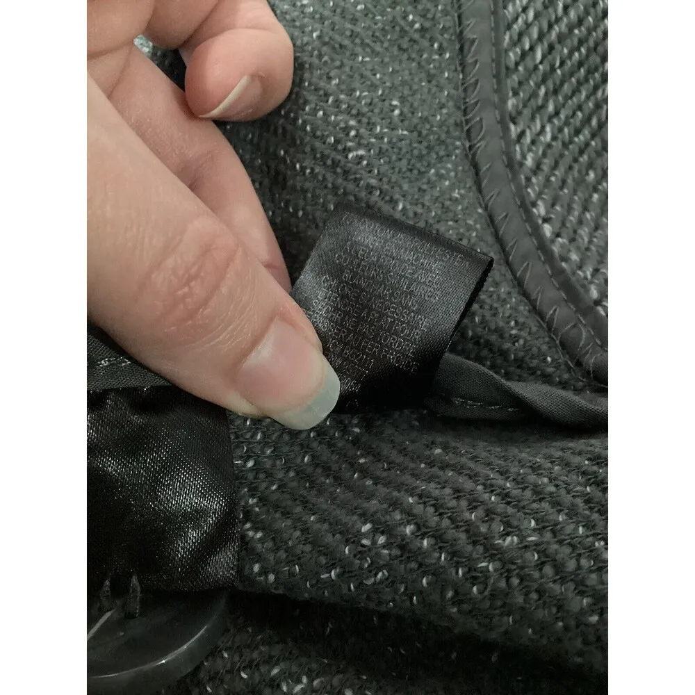 Sanctuary Gray Button Front Pea Coat Jacket Long Sleeve Collar Cotton Blousee - Image 6