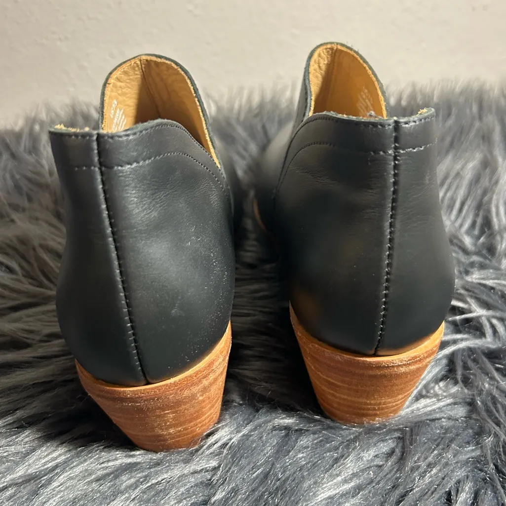 Nisolo by Anthropologie Mia Everyday Ankle Bootie Leather Ankle Boots Sz 7.5 Black - Image 9