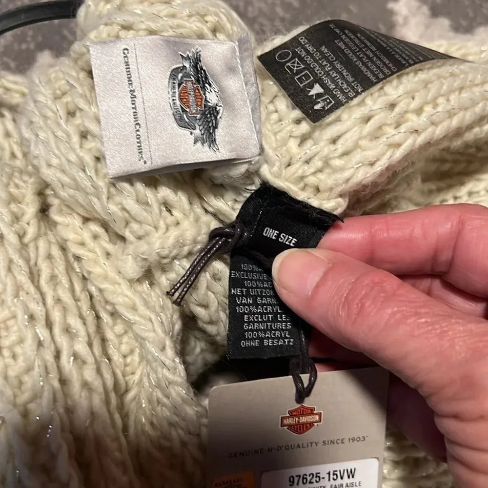 Harley Davidson infinity scarve. New. Silver - Image 4