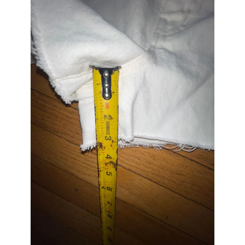 Madewell‎ the momjean short white jeans shorts size 30 - Image 5