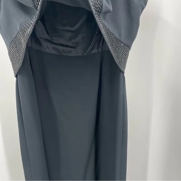 Daymor Couture Black‎ Dress Size 18 Long Beaded Bodice Gown Black - Image 5