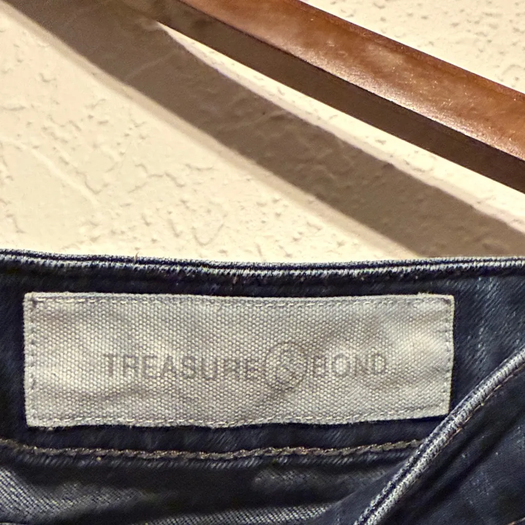 Treasure & Bond Dark Wash Blue Straight Leg Jeans Size 28 Women’s Denim Casual - Image 2