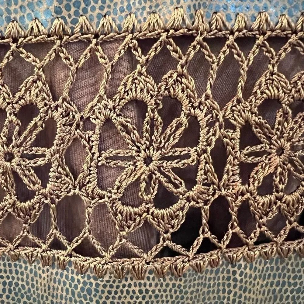 Vintage Denim & Co Leather Vest & Turtleneck Top Western Boho Brown Outfit 3X Size undefined - Image 9