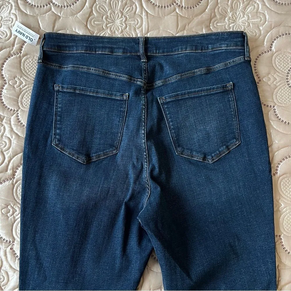 Old Navy Extra High-Waisted Rockstar Super Skinny Ribbed Jeans NEW Plus Size 20 - Image 6