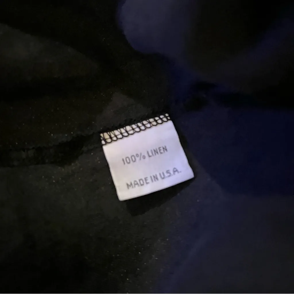 Bryn Walker Lagenlook Black Light Linen Midi Dress - Image 12