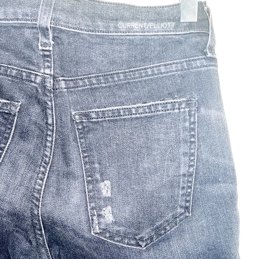 Current Elliott The Stiletto Black 80's Skinny Cropped At The Ankle Jean - Image 8