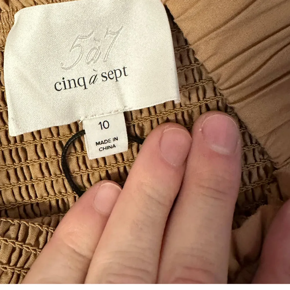 NEW Cinq a Sept Rina Dress Sahara Tan - Image 11