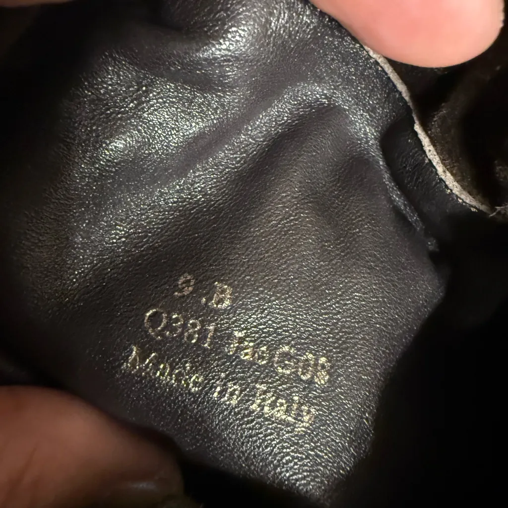 VTG Coach Jae Suede Boots Chestnut Size 9B Made In Italy Long High Heel Winter - Image 5