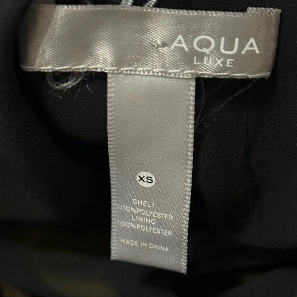 AQUA Women’s Size XS Rainbow Striped Layered Chiffon Maxi Wrap Dress - Image 11