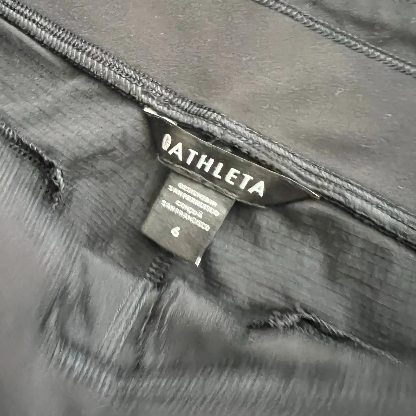 Lot of 2 Athleta Trekkie North Jogger Pants Sz 8 Zipper Pockets Black Brown Tan - Image 7