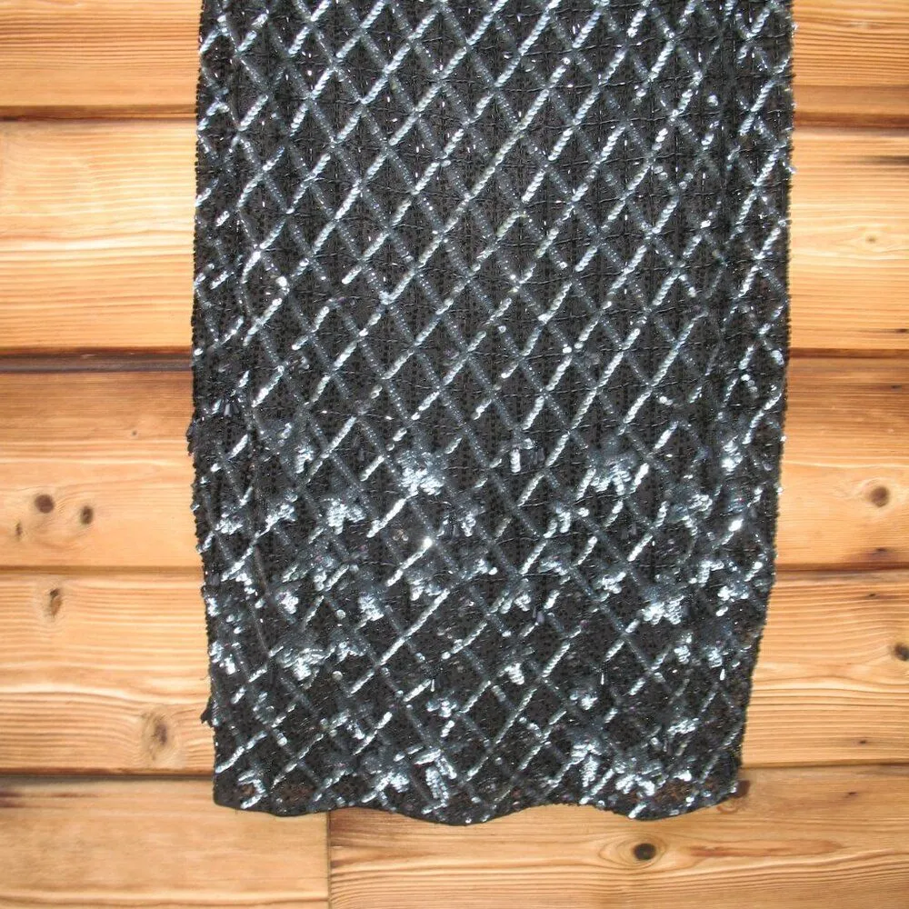 Mac Duggal 5776 Womens HIGH NECK DRESS W/ CRYSTAL FRINGE DETAIL - Image 12