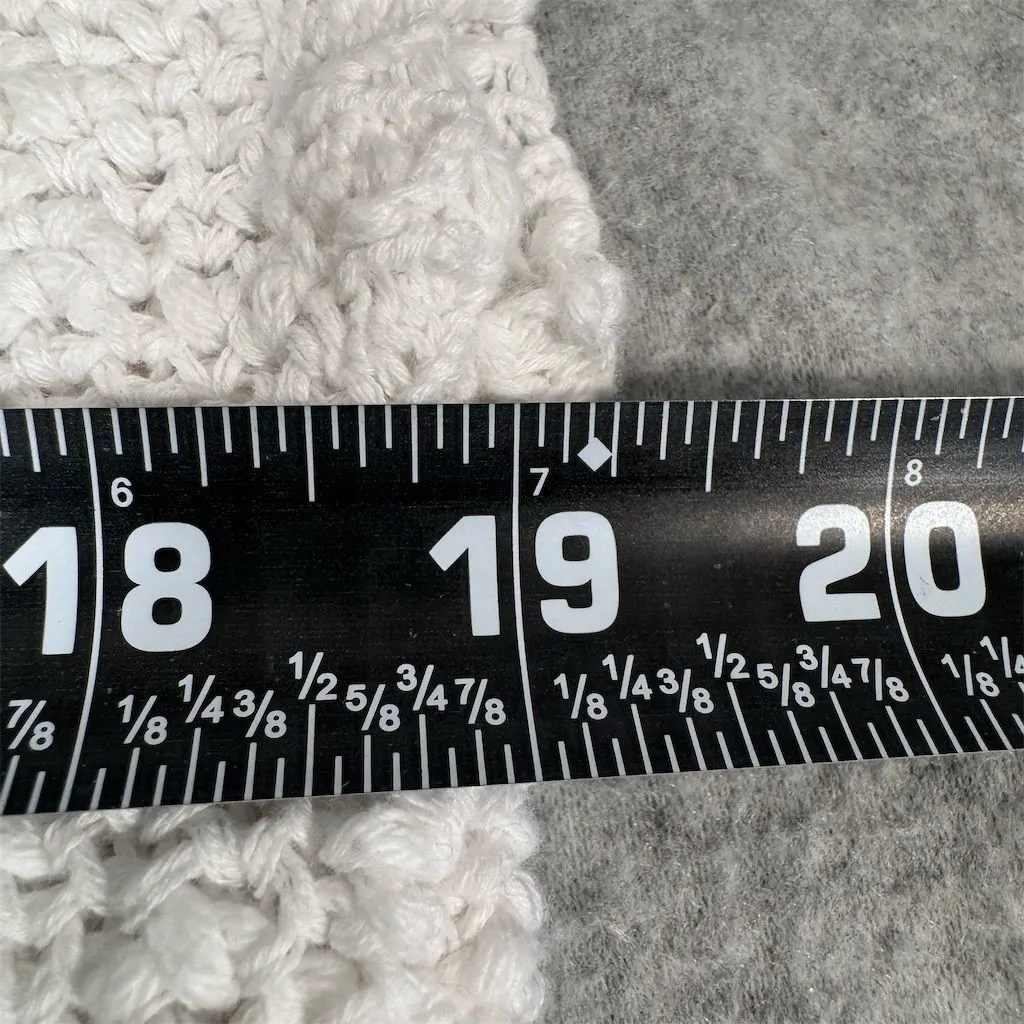 Coldwater Creek Women's Ivory Knit Pullover Cotton Sweater Size M Sleeveless - Image 9