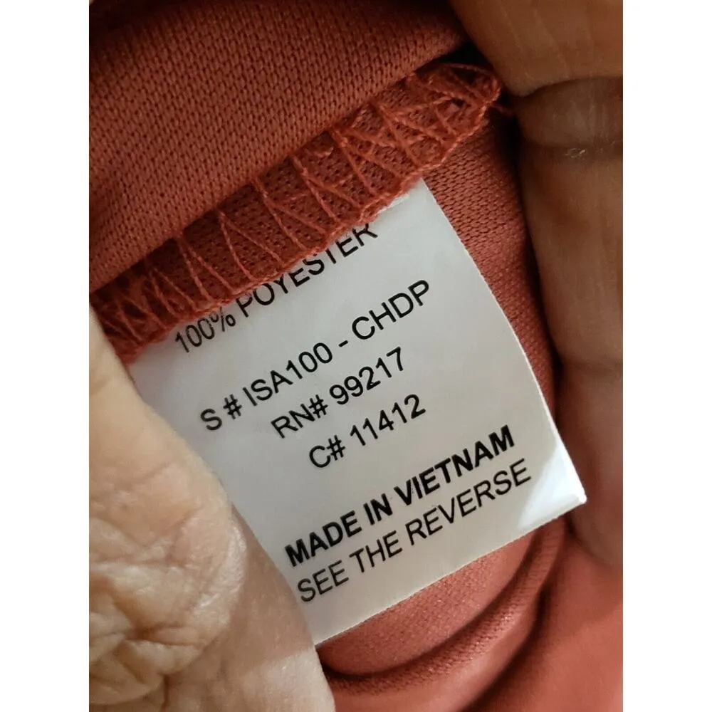 Moa Moa Straight & Pencil Skirt Womens Orange Floral Elastic Waist Ruffle Trim M - Image 8