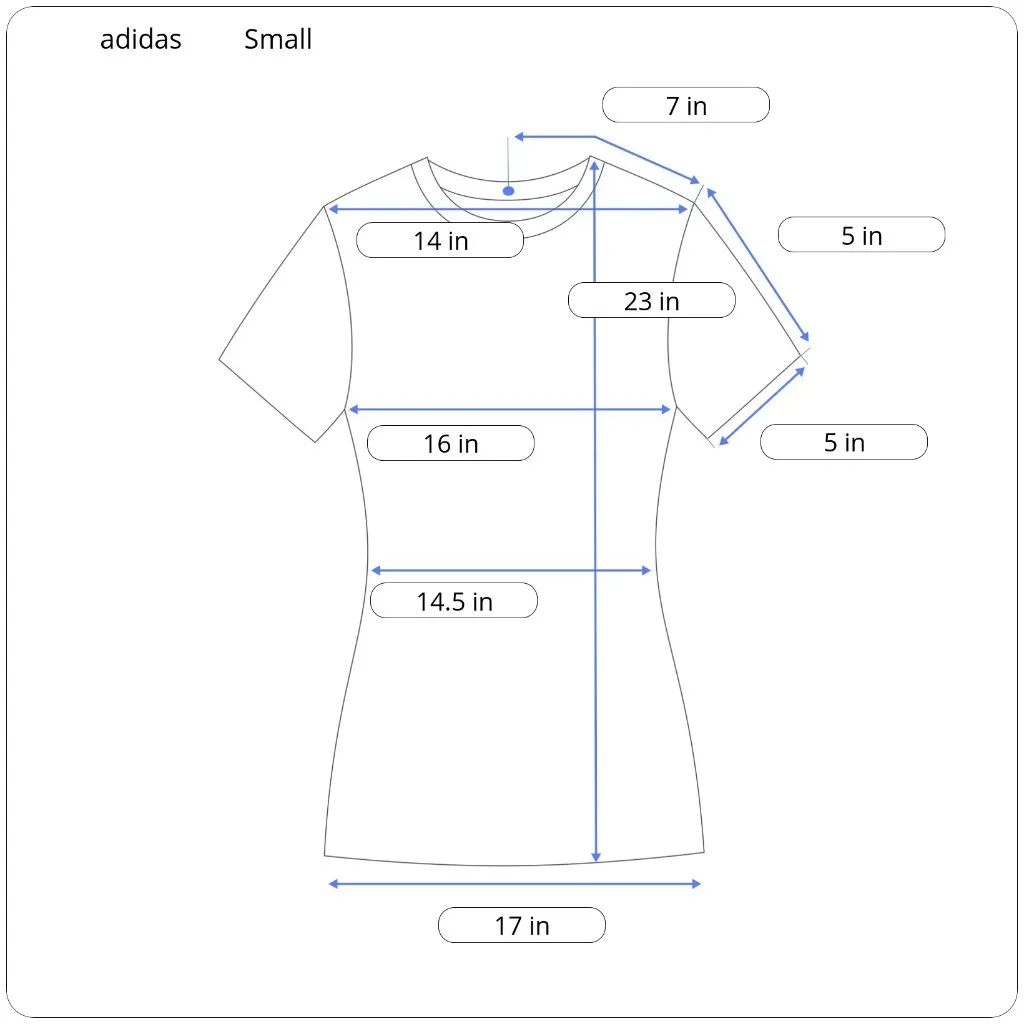 Adidas Soft Heather Gray Graphic Logo Tee with Blue Logo - Image 8