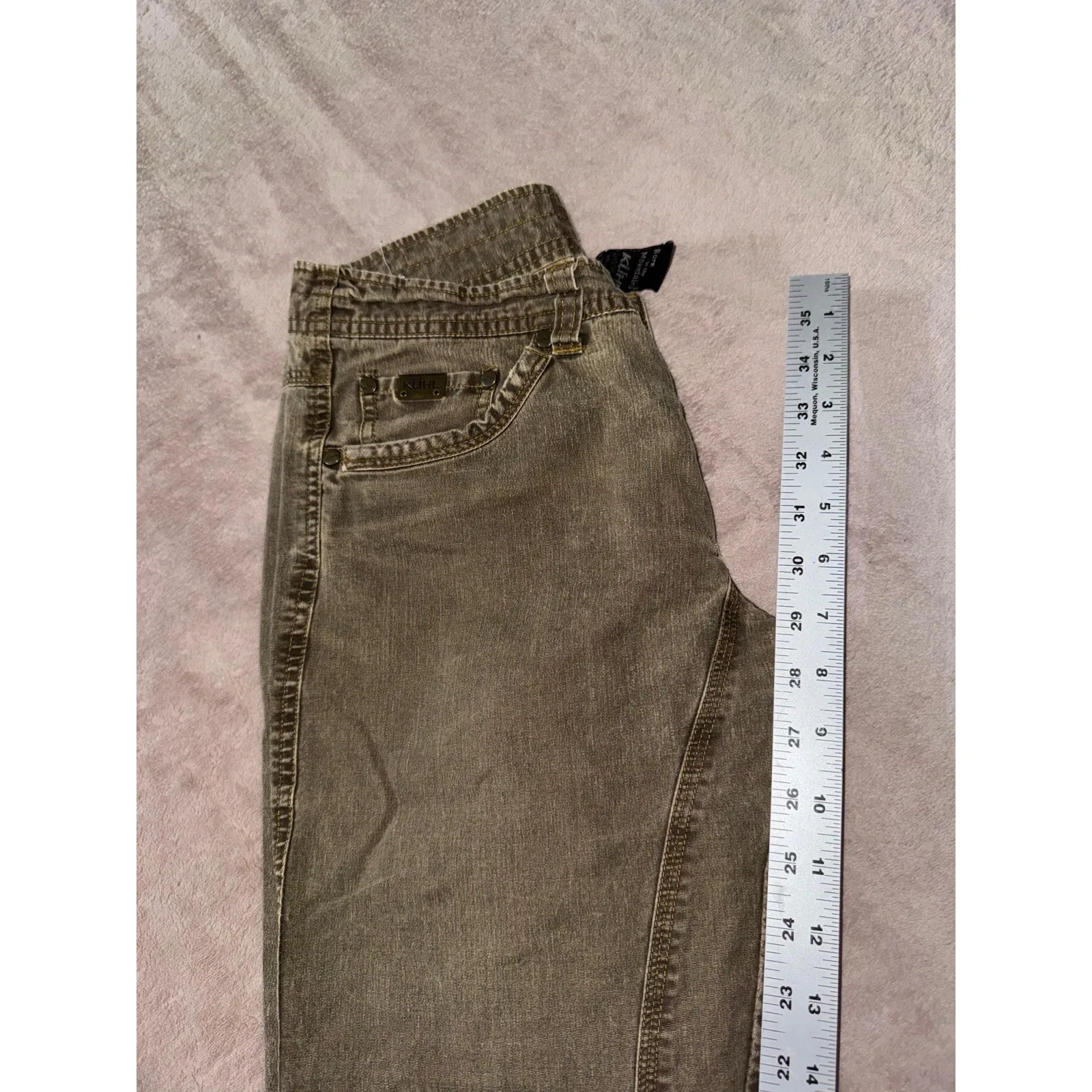 Kuhl Women's Distressed Rydr Vintage Patina Dye Pants Size 4 - Image 10