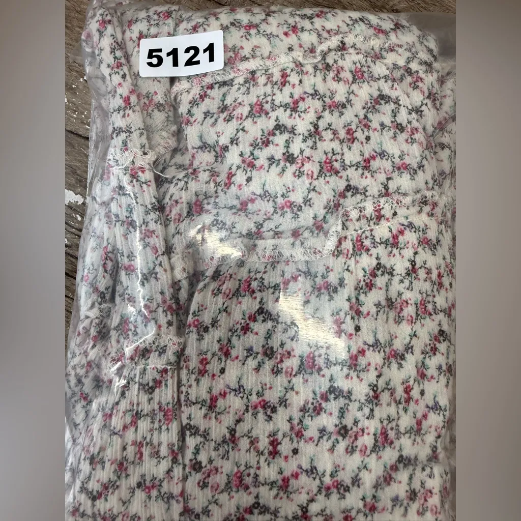 Vintage Ralph Lauren Denim Supply Shirt Dress‎ Floral Tier Baggy Babydoll sz xl - Image 6