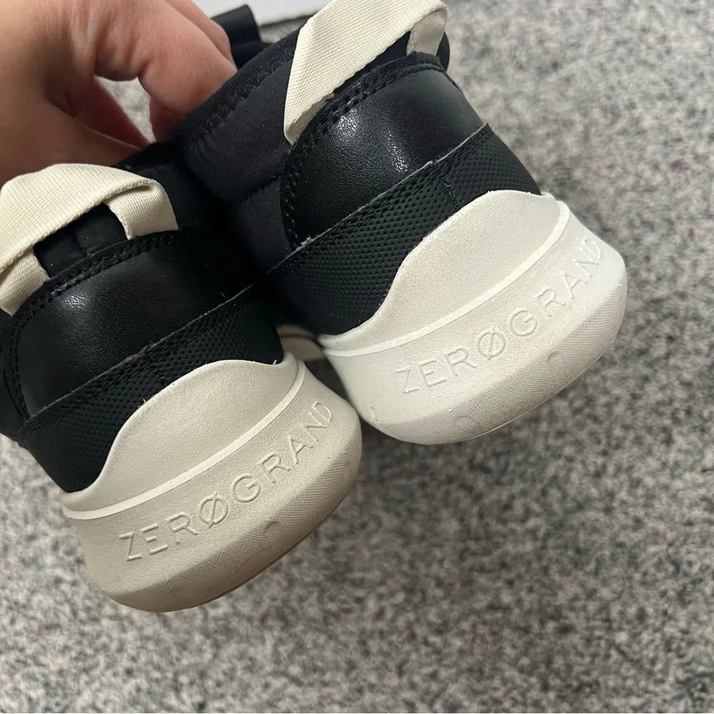 Sz 8.5 Cole Haan Women's Generation Zerogrand Rec Mid Sneaker Black & White $85 - Image 4