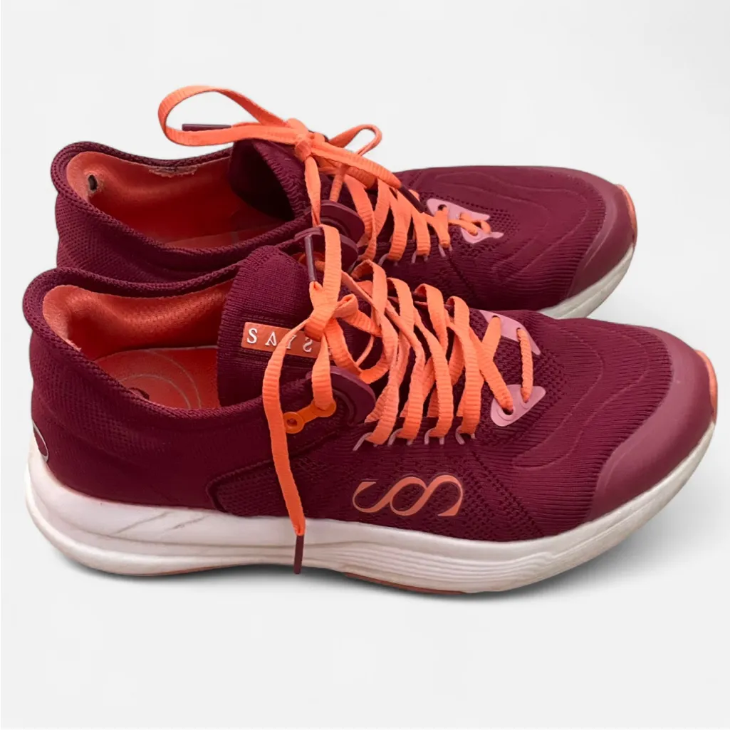 SAYSH The Felix Runner Sneakers in Fire Size 8.5 Red - Image 3