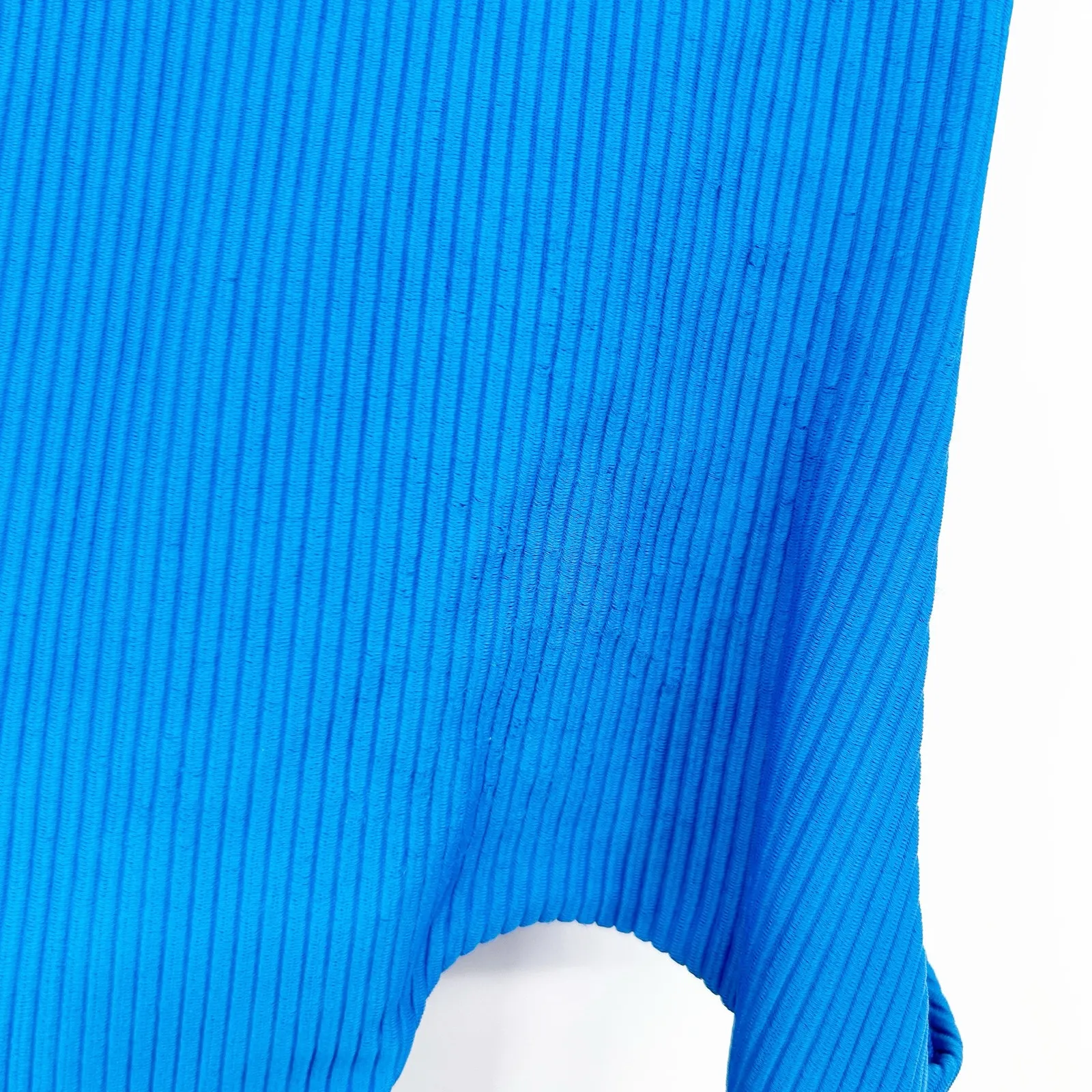 Frankies Bikinis Womens Blake Tie‎ Front Ribbed One Piece Swimsuit Size S Blue - Image 6