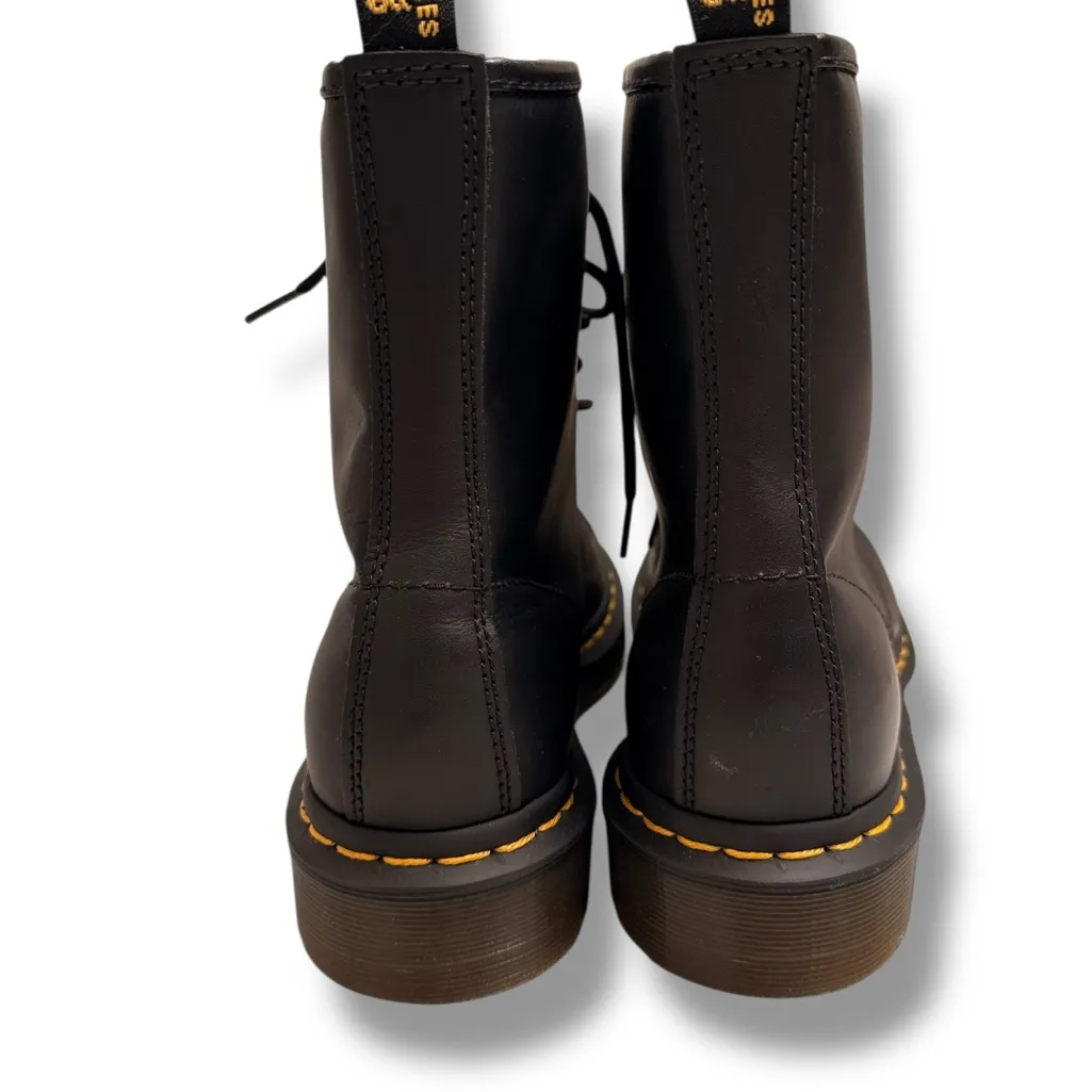 Dr. Martens Women's 8 Eye Leather Boots 11821006 BLACK SMOOTH Size 9-New *read - Image 6