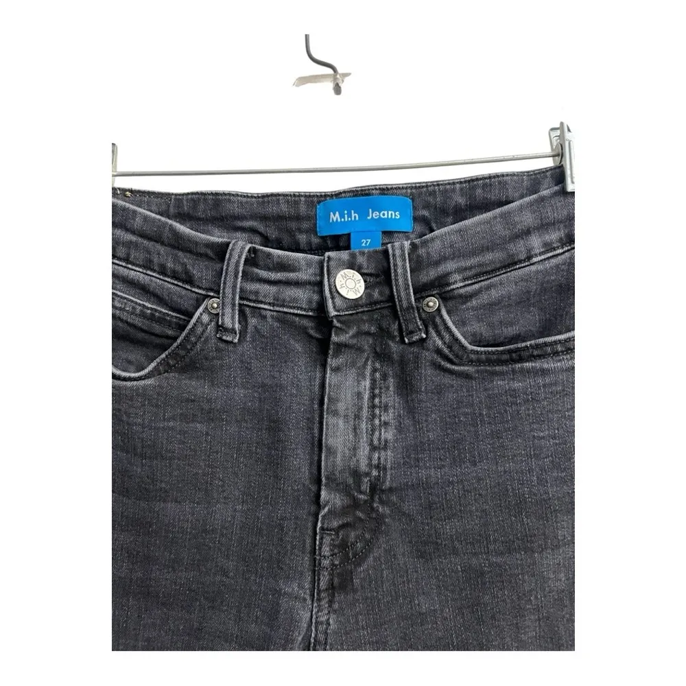 M.i.h Jeans Black Daily Jean Leonard High Rise Straight Size 27 - Image 4