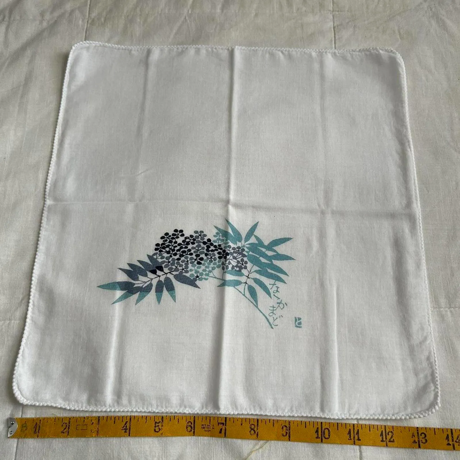 White blue flower bandana 0842 - Image 4