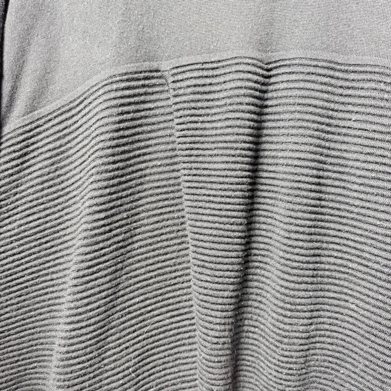 Lululemon Sit In Lotus Wrap II Sweater Cardigan Womens Size 12 Black Merino Wool - Image 10